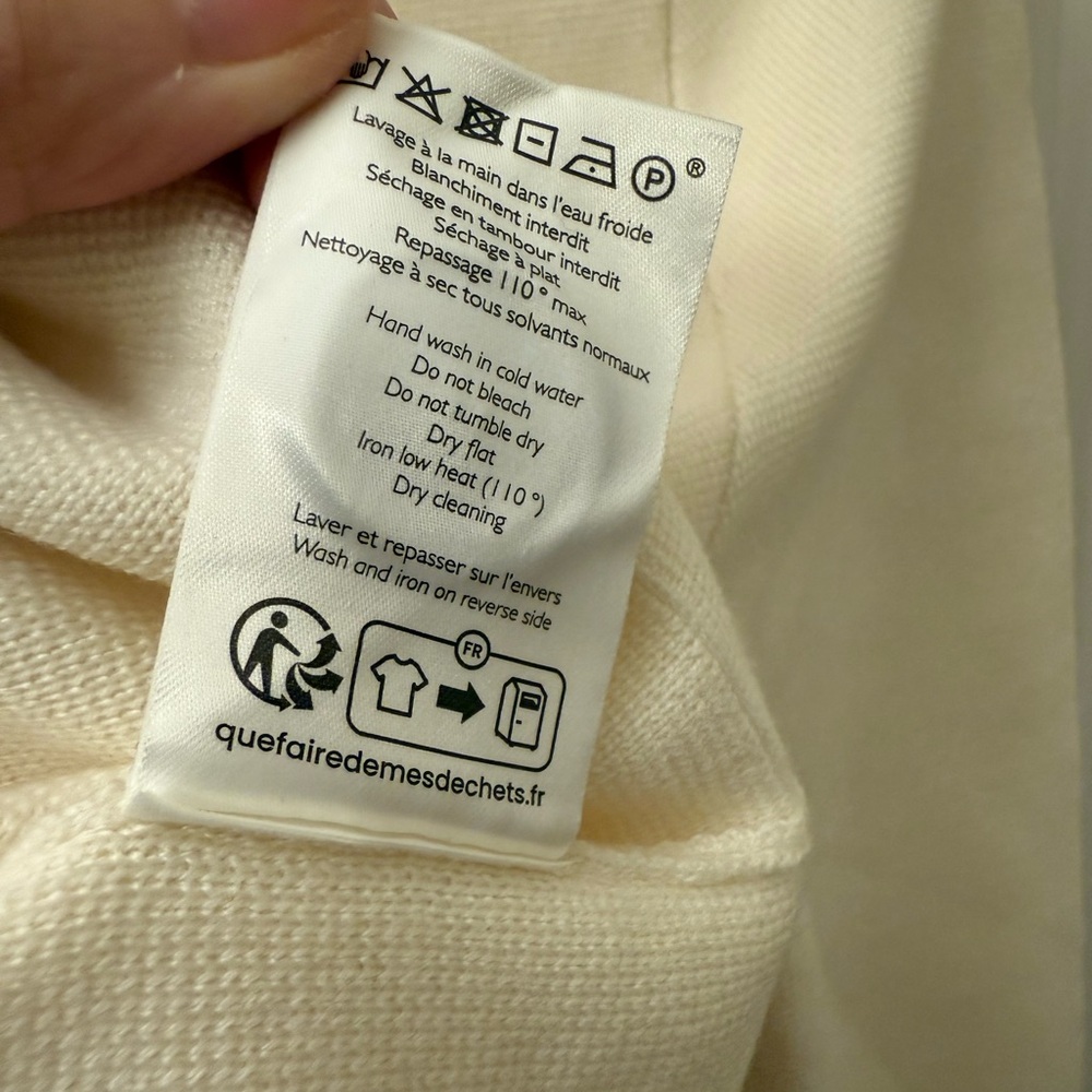 Sezane BETTY CARDIGAN ECRU SIZE S - Picture 6 of 8